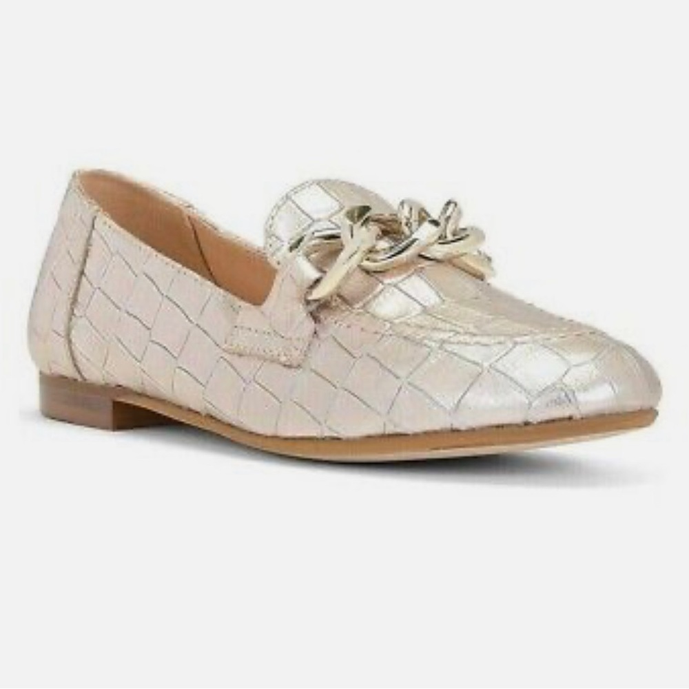 DONALD PLINER LEATHER LOAFER